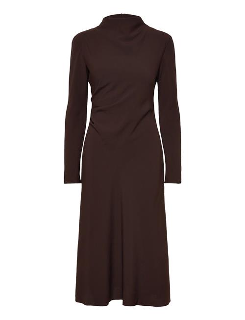 Mango | Ruched Dress With Draped Neckline | S