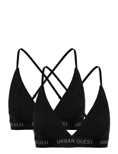 URBAN QUEST | 2-Pack Women Bamboo Triangle Bra | L