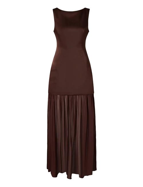 Malina | Karla Dropped Waist Chiffon Maxi Dress | 38