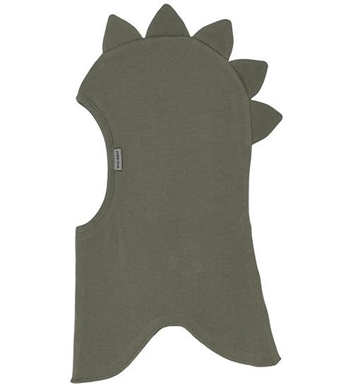 Mikk-Line Elefanthue - 1-lags - Dusty Olive m. Dinotakker