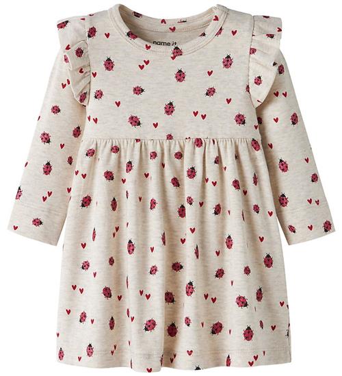 Name It Kjole - Bomuld/Modal - NbfHaline - Peyote Melange m. Gli