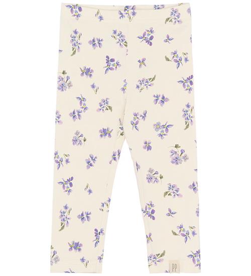 Petit Piao Leggings - Ppstar - Eggnog Viola AOP