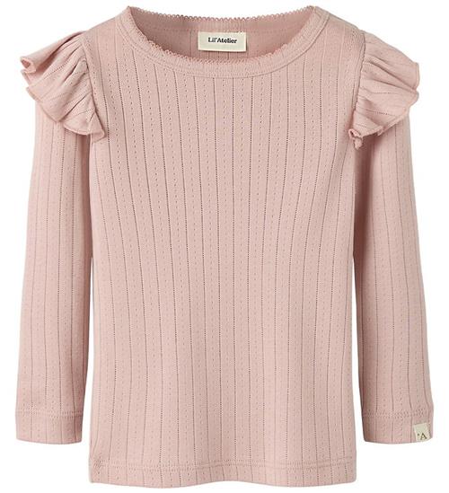 Lil Atelier Bluse - Bomuld/Modal - NmfRachel - Misty Rose m. Hul