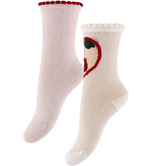 Konges Sløjd Strømper - 2-Pak - Cherry/Rose