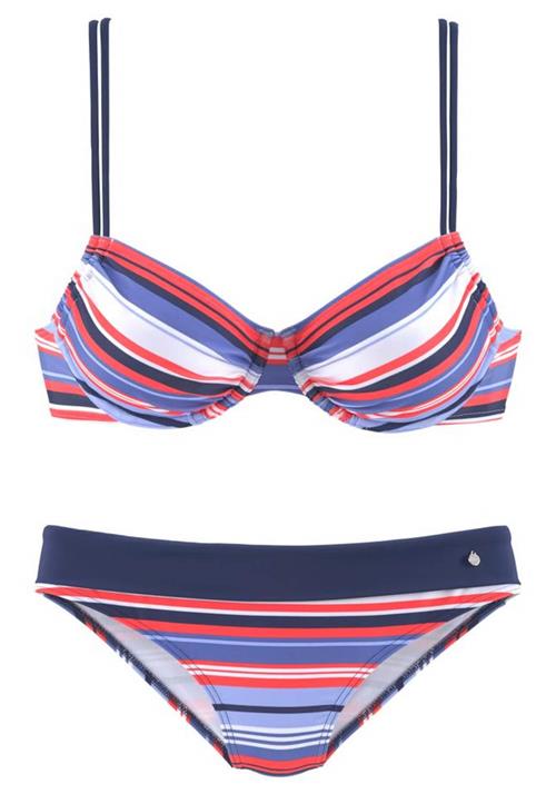 Se s.Oliver Bikini  blå / rød / hvid hos About You