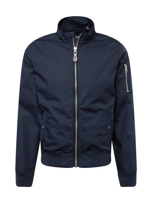 Schott NYC Overgangsjakke  mørkeblå / orange / sort