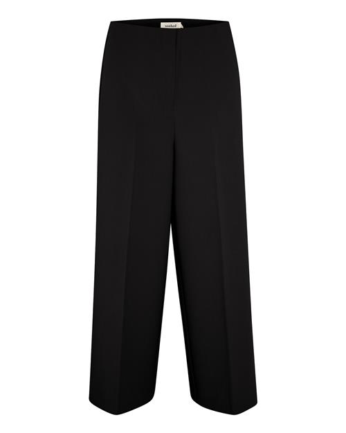 SOAKED IN LUXURY Bukser med fals 'Corinne'  sort