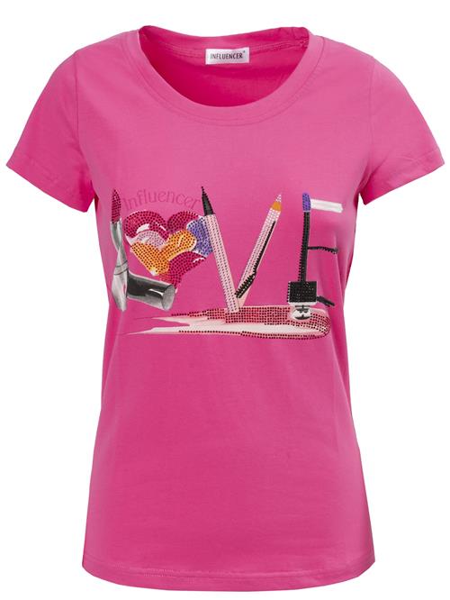 Influencer Shirts 'Love'  blandingsfarvet / pink