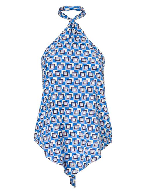 Influencer Overdel  blå / navy / orange / hvid