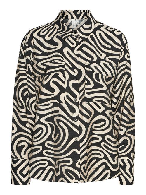 VERO MODA Bluse 'VMVIGDIS'  ecru / sort