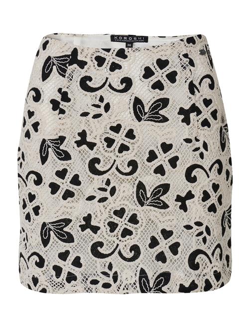 KOROSHI Nederdel  sort / offwhite