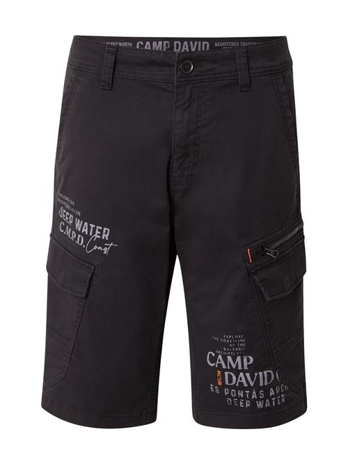 CAMP DAVID Cargobukser  grå / sort