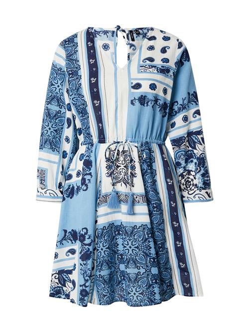 VERO MODA Kjole 'VMMILAN OMIA'  navy / lyseblå / hvid