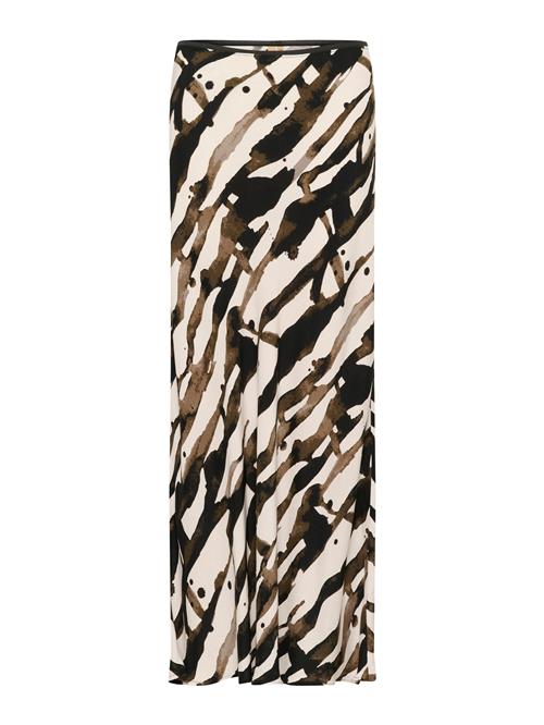 CULTURE Nederdel 'CUashley Chaina'  brun / taupe / sort / offwhite