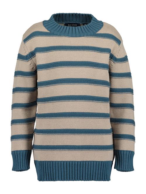 BLUE SEVEN Pullover  beige / petroleum