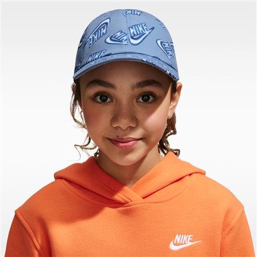 Ustruktureret Nike Club-kasket til større børn - blå