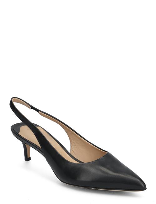 Lauren Ralph Lauren | Lolah Burnished Leather Slingback Pump | 36.5