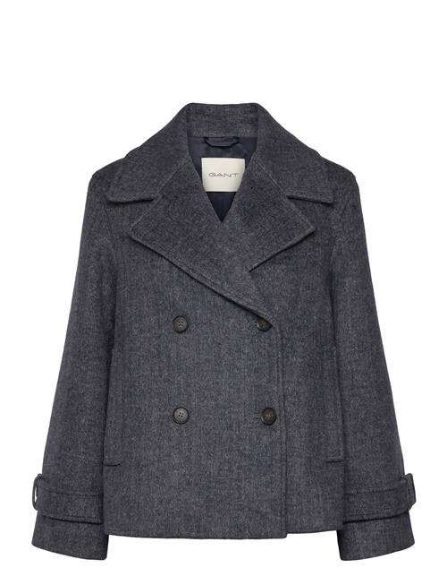 GANT | Cropped Herringbone Wool Jacket | M