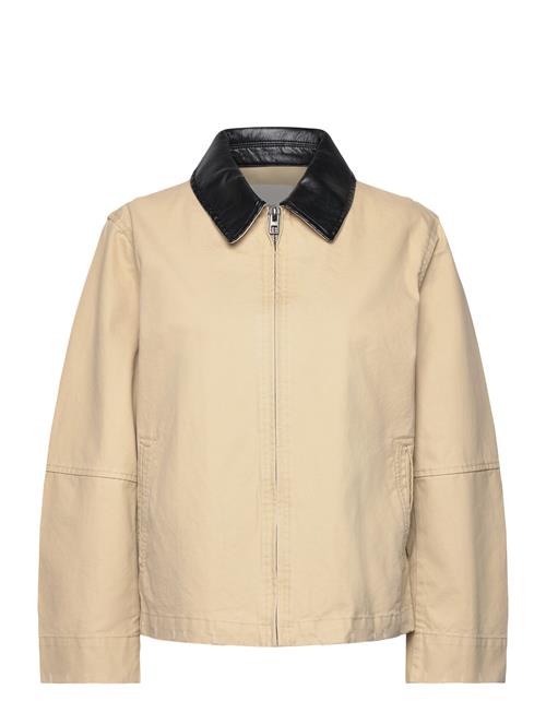 Mango | Cotton Jacket With Contrasting Collar | L