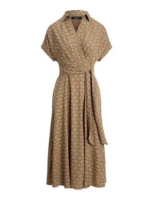 Lauren Ralph Lauren | Geo-Print Belted Crepe Dress | 36