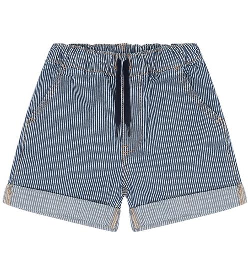 Hust and Claire - Shorts - HCHans Yd stripe - Blue Denim