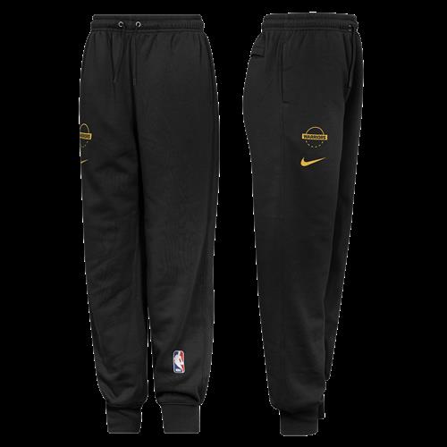 Golden State Warriors Club Nike NBA Practice-joggers i fleece til børn - sort