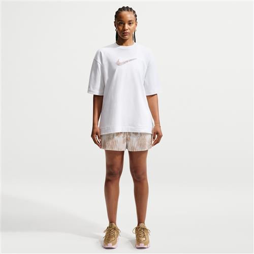 Naomi Osaka shorts med mellemhøj talje (8 cm) til kvinder - hvid