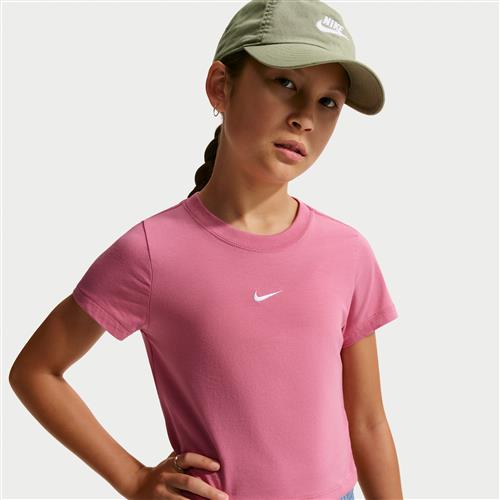 Nike Cropped-T-shirt til større børn (piger) - Pink