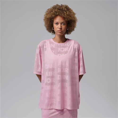 Åben maskinstrikket Jordan Flight-top til kvinder - Pink