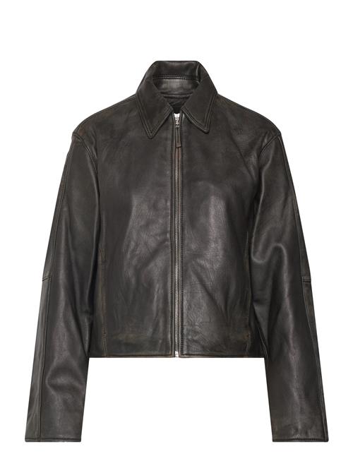 Mango | Lapels Leather Jacket | S