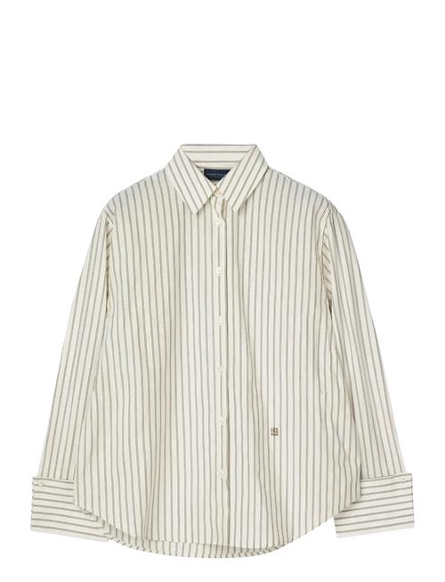 Lexington Clothing | Folded Cuffs Oversized Striped Shirt | L