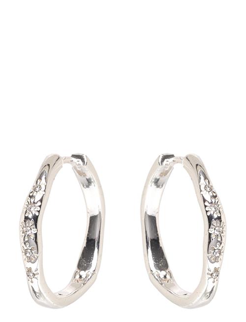 Pilgrim | Edurne Crystal Hoop Earrings Silver-Plated | ONE SIZE