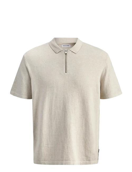 Jack & Jones | Jjeemil Knit Zip Polo Ss Sn | XXL