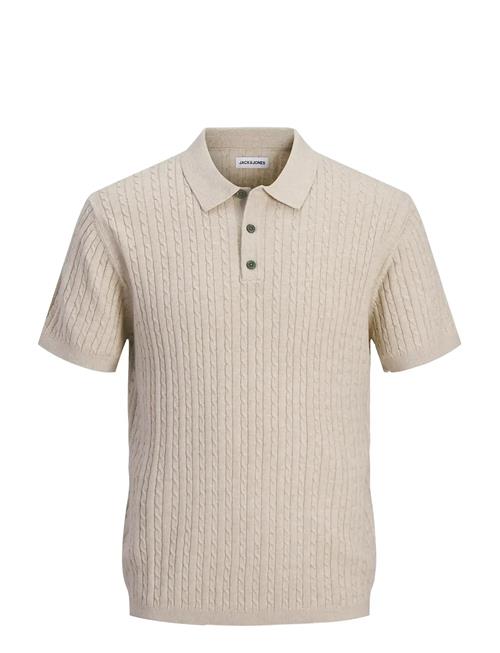 Jack & Jones | Jjeemil Knit Cable Polo Ss Ln | L