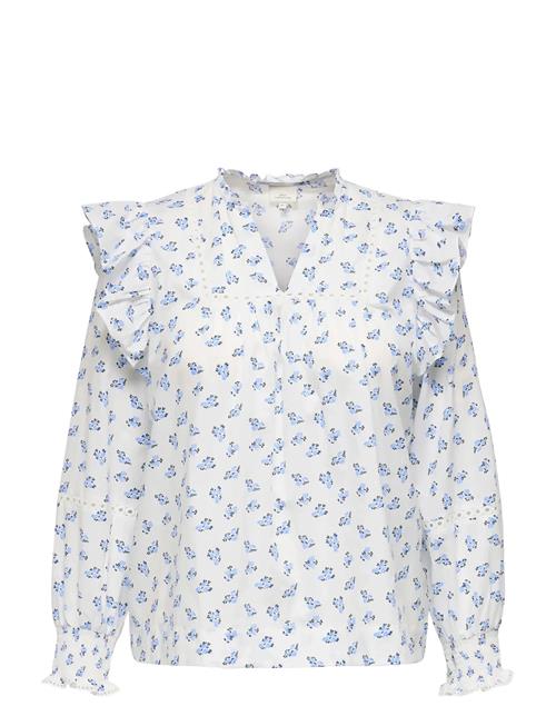 ONLY Carmakoma | Caridris Ls Frill Tape Top Aop | 48