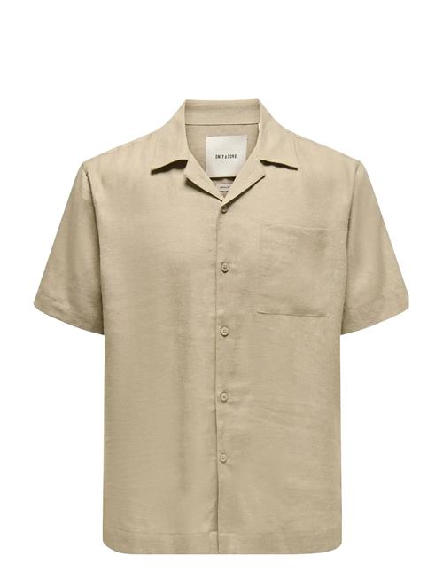 ONLY & SONS | Onslaurence Linen Resort Collar Ss Noos | XS