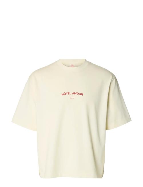 Selected | Slhboxyliam Ss O-Neck Tee Hotel Amour | XXL