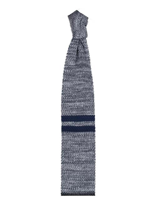 AN IVY | Grey Navy Signature Knit | ONE SIZE