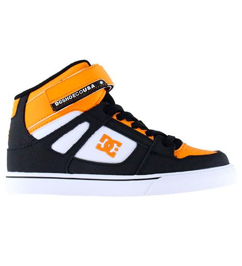 DC Støvler - Pure Hi Top EV - Orange/Sort/Hvid