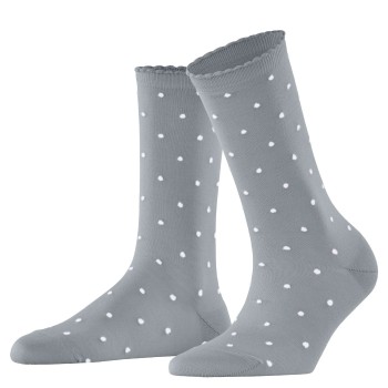 Falke Strømper Spike Dot Women Socks Sølvgrå bomuld Str 35/38 Dame