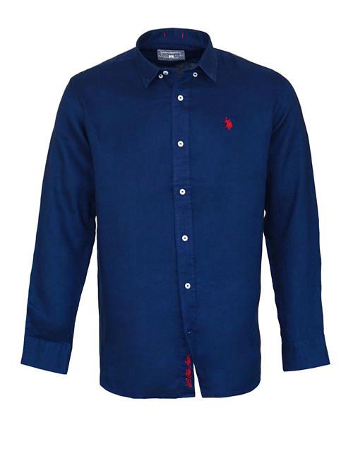 U.S. POLO ASSN. Skjorte  navy / rød