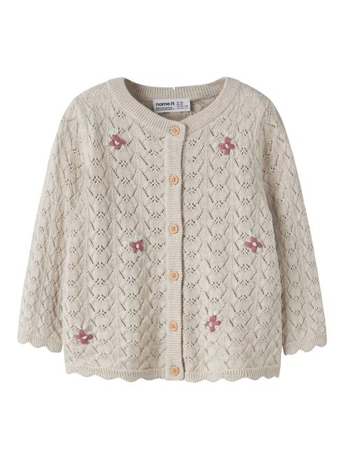 NAME IT Strik Cardigan Himali Peyote Melange