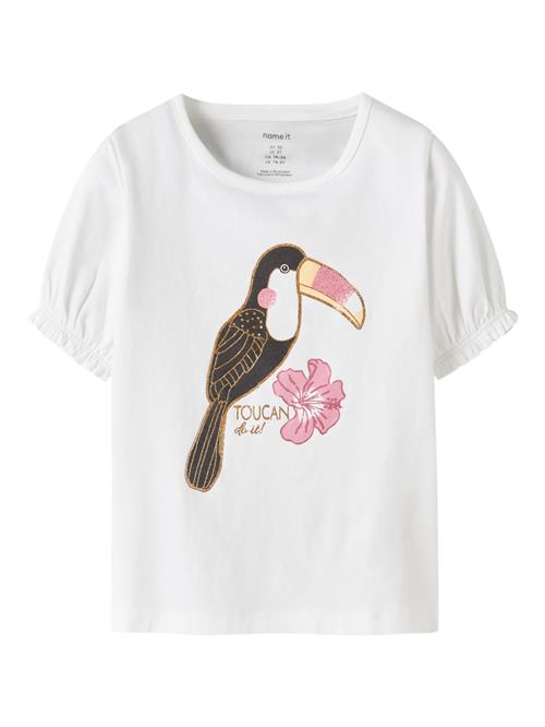 NAME IT T-shirt Honeia Bright White Toucan