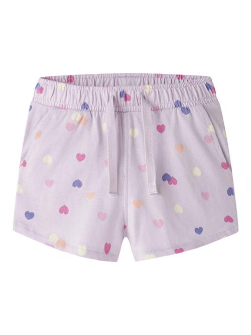 NAME IT Shorts Vigga Lavender Fog Hearts
