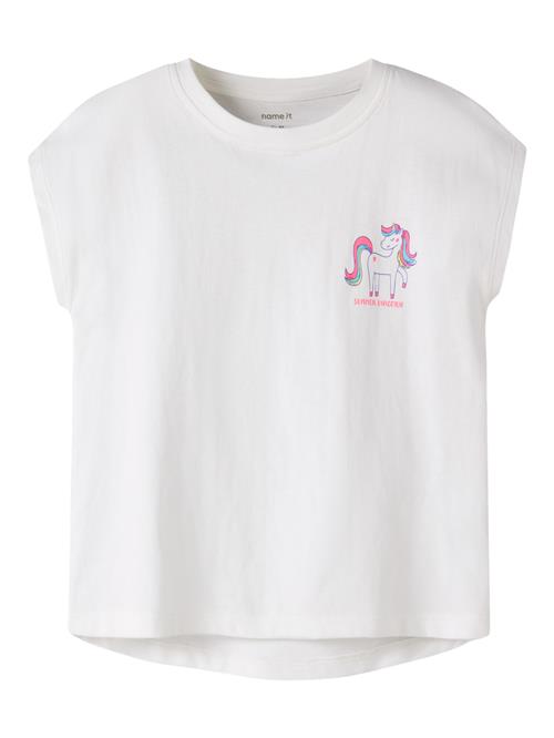 NAME IT T-shirt Varutti Bright White Unicorn