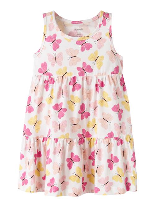 NAME IT Spencer Kjole Vigga Bright White Butterfly