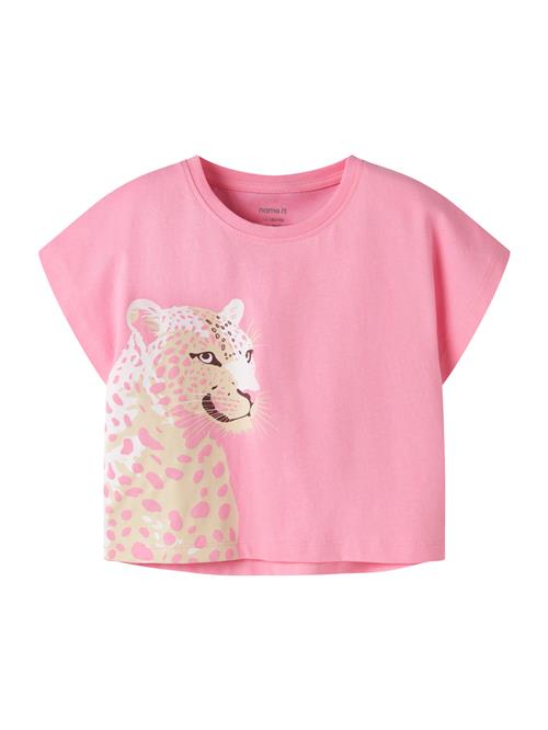 NAME IT T-shirt Vilma Pink Drink Cheetha