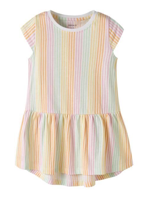 NAME IT Kjole Vigga Bright White Stripe