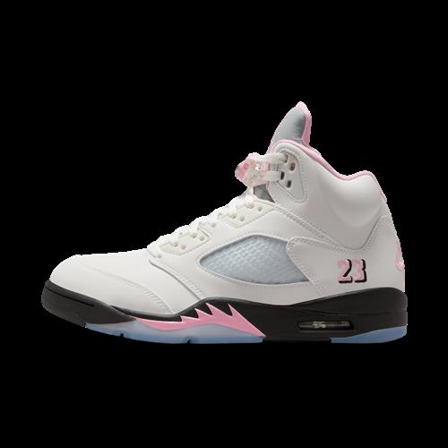 Air Jordan 5 Retro "Medium Soft Pink"-sko til mænd - hvid
