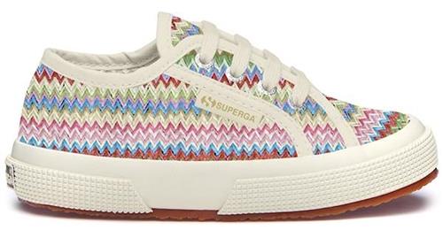 Superga 2750 Kids Raffia Sneakers Beige Laurel-purp  Beige Laurel Purp  34 EU  Beige  34 EU  kvinde